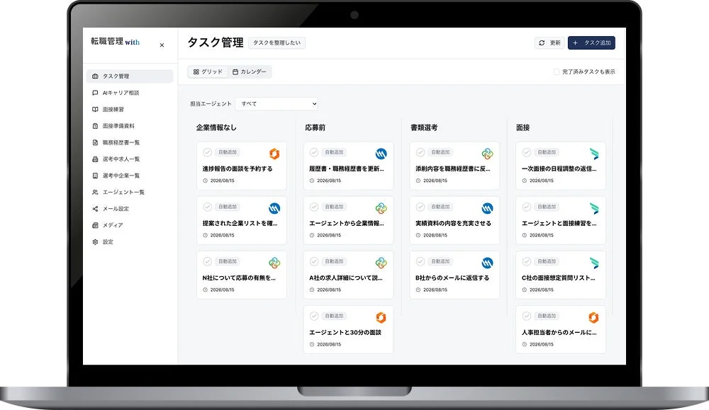 タスク管理画面