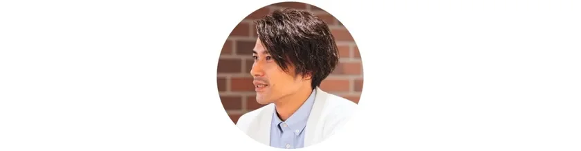 横顔の男性